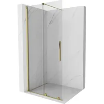 Mexen Velar Duschtrennwand Walk-in rechts 80 x 200 cm Gold transparent 871-080-000-03-5