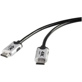 SpeaKa Professional HDMI Anschlusskabel HDMI-A Stecker HDMI-A Stecker 300 m Schwarz