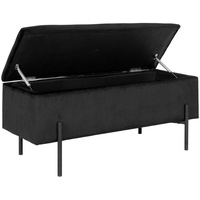 House Nordic Sitzbank Watford Stoff Schwarz
