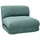 miliboo Schlafsessel aus Cord in hellem Grünblau 1-sitzer Spencer