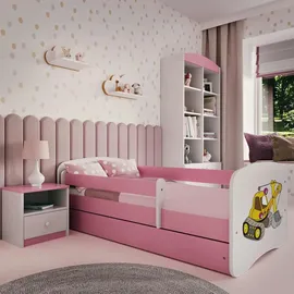 raumhirsch furniture Kinderbett 80 x 180 cm Holzwerkstoff rosa