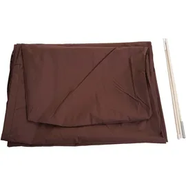 Mendler Schirmhülle HWC für Ampelschirm bis 3,5 m Polyester, PVC Braun