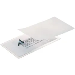 Sigel Visitenkarten-Schutztasche - für 85 x 55 mm - klar (Packung mit 100)
