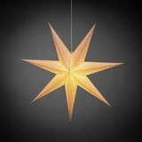 Konstsmide 5931-200 Weihnachtsstern Stern Weiß mit Schalter