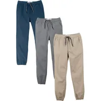 bonprix Regular Fit Schlupfhose aus reiner Baumwolle (3er Pack), blau, Gr.128, Coole Jungen Hosen in 3 Farben, 100% Baumwolle