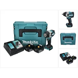 Makita DTW 700 RGJ Akku Schlagschrauber 18 V 700 Nm 1/2" XPT Brushless + 2x Akku 6,0 Ah + Ladegerät + Makpac
