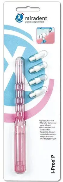 miradent I-Prox® P Sulcusbürsten-Kit pink transparent