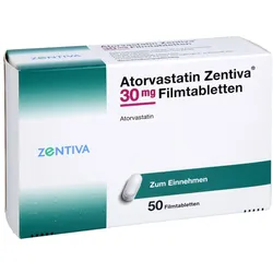 ATORVASTATIN Zentiva 30 mg Filmtabletten 50 St