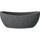 Scheurich Pflanzgefäß Wave Cubo Jardiniere 58 x 24 x 23 cm schwarz granit