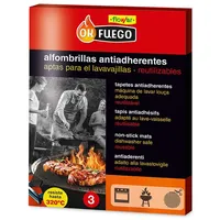 Flower Antihaft-Grillmatte, 3 Stück