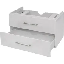 Mendler Waschbeckenunterschrank 90 cm 54 x 89 x 46 cm Weiß
