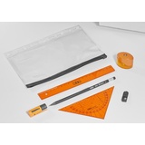 M + R Schreibset Schule neonorange orange