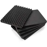 Bowers & Wilkins B&W International GmbH - vorgestanzter Würfelschaum - 6tlg. Set - für unseren Robusten Outdoor Transportkoffer - Typ 6500, 21216, Schwarz