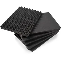 Bowers & Wilkins B&W International GmbH - vorgestanzter Würfelschaum - 6tlg. Set - für unseren Robusten Outdoor Transportkoffer - Typ 6500, 21216, Schwarz