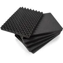 Bowers & Wilkins B&W International GmbH - vorgestanzter Würfelschaum - 6tlg. Set - für unseren Robusten Outdoor Transportkoffer - Typ 6500, 21216, Schwarz