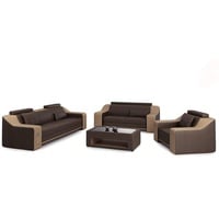 JVmoebel Sofa Sofa Sofagarnitur 3+2 Sitzer Set Design Polster Couch Modern Couchen, Made in Europe beige|braun