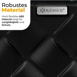 Kesser KESSER® Reisekoffer Koffer ABS Hartschalenkoffer mit Zahlenschloss, Kofferwaage & Reisebrieftasche 360° Rollen Koffer für Business Reise Trolley