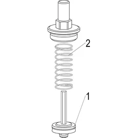 LE SANITAIRE Js Oberteil F. Rueckschlagventil Dn20,3/4",Messing,Epdm