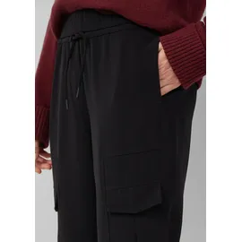 s.Oliver 7/8-Hose mit Ziertaschen im Cargo-Stil Schwarz S