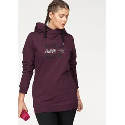 Sweatshirt, lange Ärmel, figurumspielende Passform, Gr. 40/42, aubergine, , 88220769-40
