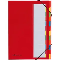 Pagna Ordnungsmappe Deskorganizer 44133-01 DIN A4 12Fächer rot