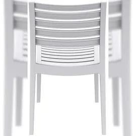 CLP Ares Gartenstuhl 48 x 58 x 82 cm weiß