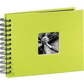 Hama Fotoalbum 24x17 cm 50 Seiten, Fotobuch mit Pergamin-Trennblättern, Album zum Einkleben und Selbstgestalten) hellgrün