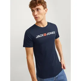 JACK & JONES CORP LOGO TEE blau XL