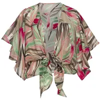 VIVANCE Wickelbluse Damen sand bedruckt Gr.36/38