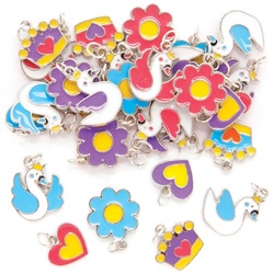 Schwanenprinzessin Anhänger  (pro Set 30) Schmuck Basteln