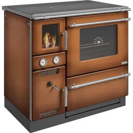 Wamsler K 148 F Küchenofen wasserführend Maron Matt, Rauchrohr rechts