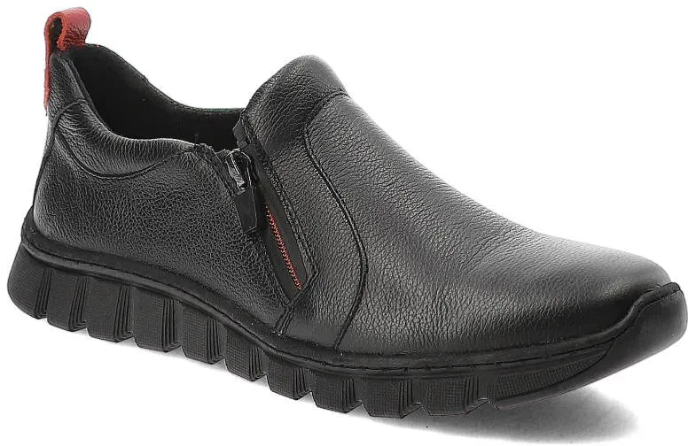 Schwarze Halbschuhe Pollonus Flache Schuhe, 37