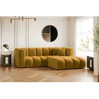 Kaiser Möbel Ecksofa L-form Sofa Grand Modular Stoff Haga und Salvador, Große Auswahl an Farben, moderner Stil, modular gelb