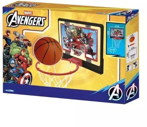 Basketballkorb im Avengers-Design mit Ball