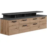 trendteam TV-Lowboard Follow Eiche Artisan