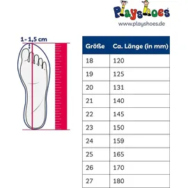 Playshoes Halbschaft-Gummistiefel Krokodil Blau 25