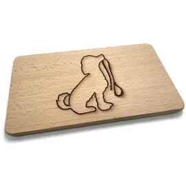 eXODA Frühstücksbrettchen Holz 1 22 x 12 x 1 cm Braun