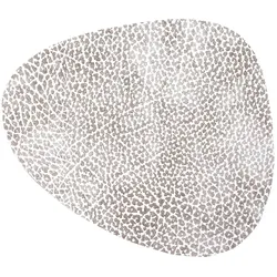Lind DNA - Glasuntersetzer Curve, Hippo weiß-grau