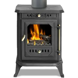 EEK A - Kleiner Gusskaminofen Modell JA001, Holz&Kohle - 7kW