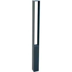 Schake Absperrpfosten Typ 40731PB, ortsfest, 70x70mm, Oberteil Flachstahl