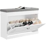 SoBuy FSR82 75 x 51 x 24 cm weiß / weiß