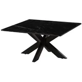 MASSIVMOEBEL24.DE Barcelona Schwarz Marmor 90 x 90 x 45 cm
