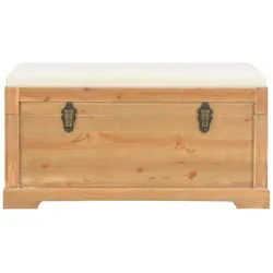 vidaXL Aufbewahrungstruhe mit Auflage 80×40×40 cm MDF