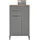Stella Trading Denver Midischrank 60 x 106 x 32 cm Grau/Eiche