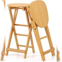 Costway Barhocker klappbar 28 x 70 x 36 cm Beige