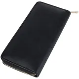 DonDon Damen Geldbörse Portemonnaie schwarz