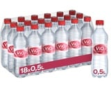 ViO Wasser Spritzig - Natürliches Mineralwasser mit Kohlensäure - mit weichem Geschmack - Sprudelwasser in umweltfreundlichen, 100 % recycelbaren Einweg Flaschen (18 x 500 ml)