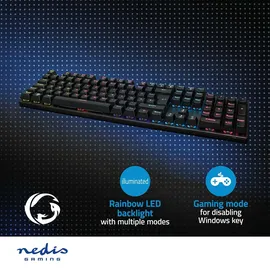 Nedis Gaming-Tastatur mechanisch DE