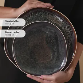 KARACA Earth Collection Galactic Tafelservice 55-tlg. Mehrfarbig