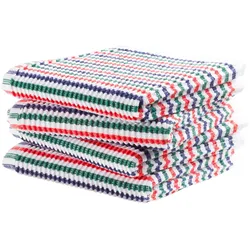 Spültuch DDDDD "Fun, 30x30 cm, aus 100% Baumwolle", bunt, B:30cm L:30cm, 100% Baumwolle, Geschirrtücher, mit luxuriöser Rippenstruktur und optimale Feuchtigkeitsaufnahme